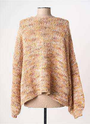 Gilet manches longues stretch marron ONLY femme