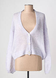 Gilet manches longues stretch violet ONLY femme
