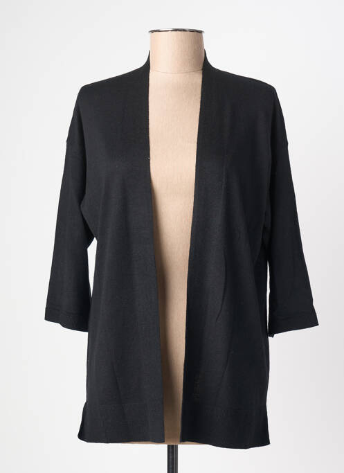 Gilet manches longues manches 3/4 noir GRACE & MILA femme