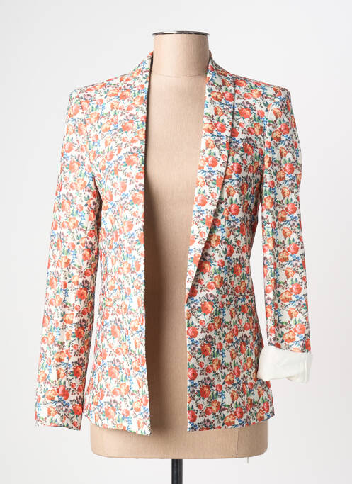 Blazer poches orange ONLY femme