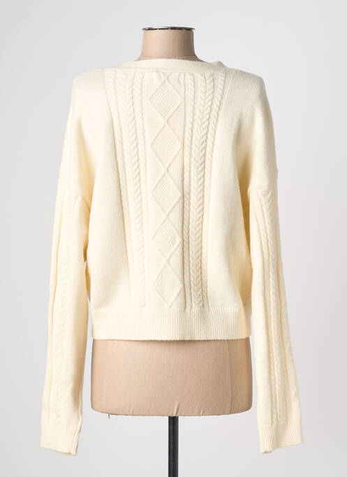 Gilet manches longues beige ONLY femme