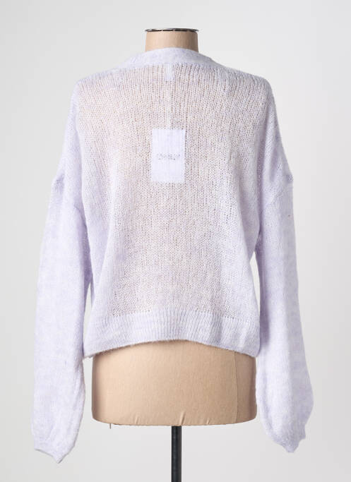 Gilet manches longues violet ONLY femme