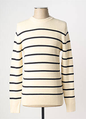 Pull stretch manches longues beige ONLY & SONS homme
