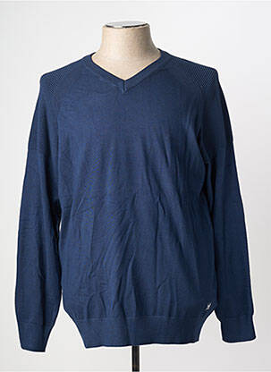 Pull col v manches longues bleu KAPORAL homme
