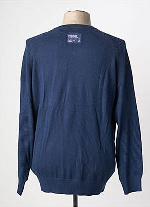 Pull col v manches longues bleu KAPORAL homme