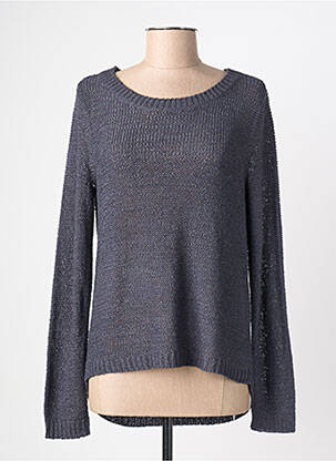 Pull stretch manches longues gris ONLY femme