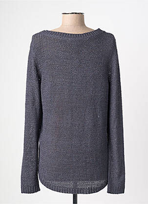 Pull stretch manches longues gris ONLY femme