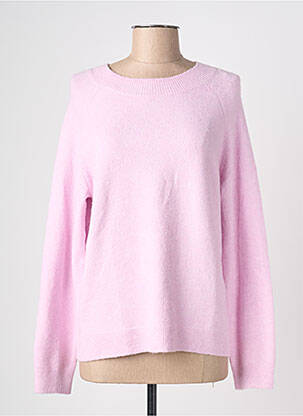 Pull stretch manches longues rose ONLY femme