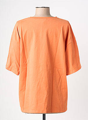 T-shirt sérigraphie manches courtes orange GRACE & MILA femme