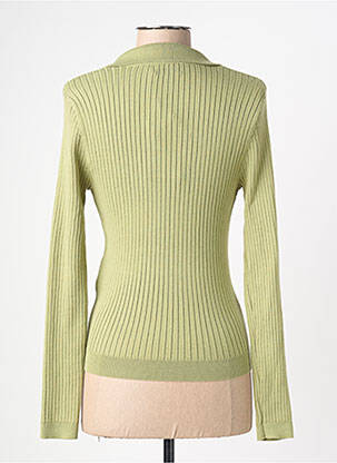 Pull maille souple et aérée manches longues vert ONLY femme