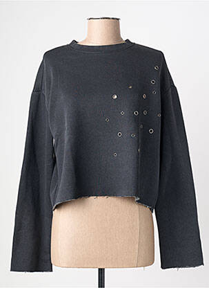 Sweat-shirt stretch manches longues gris ONLY femme
