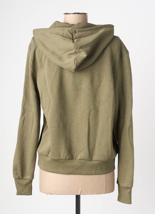 Sweat-shirt à capuche stretch manches longues vert ONLY femme