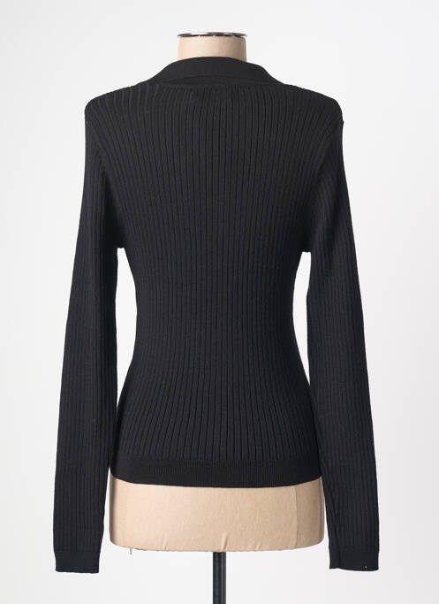 Pull maille souple et aérée manches longues noir ONLY femme