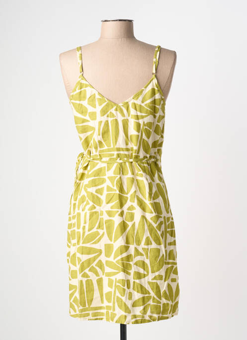 Robe courte tissage crêpe fines bretelles vert ONLY femme