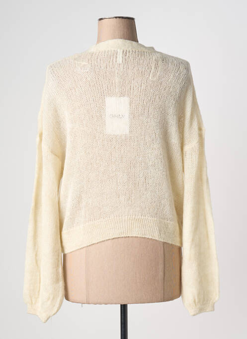 Gilet manches longues beige ONLY femme