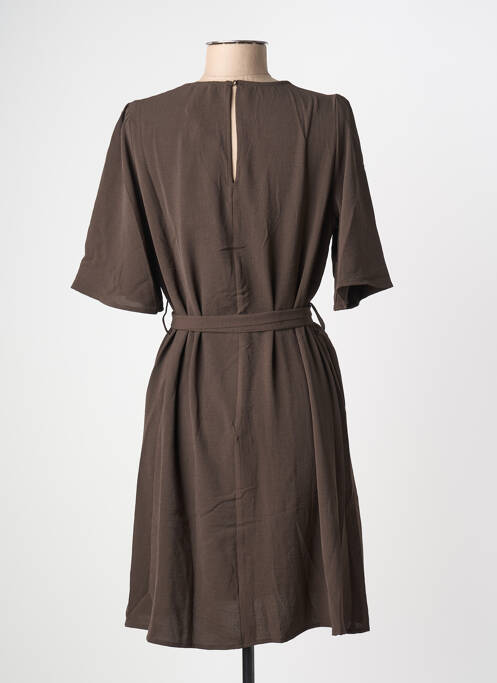 Robe courte marron GRACE & MILA femme