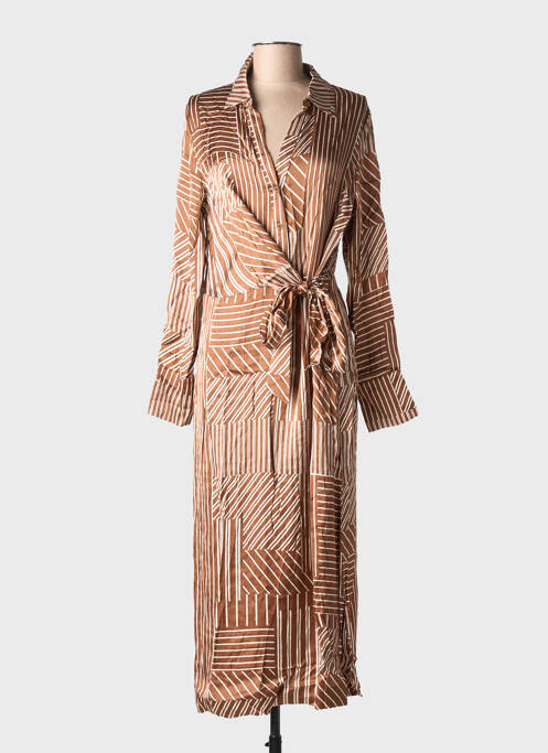 Robe longue marron GRACE & MILA femme