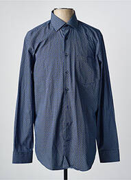 Chemise manches longues imprimé fantaisie bleu SEIDEN STICKER homme