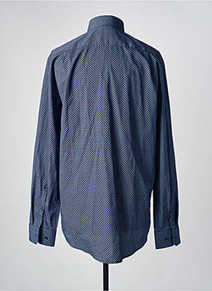 Chemise manches longues imprimé fantaisie bleu SEIDEN STICKER homme