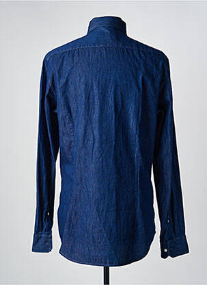 Chemise manches longues coupe droite bleu SEIDEN STICKER homme
