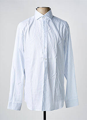 Chemise manches longues imprimé fantaisie bleu SEIDEN STICKER homme