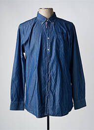 Chemise manches longues coupe droite bleu LA SQUADRA homme