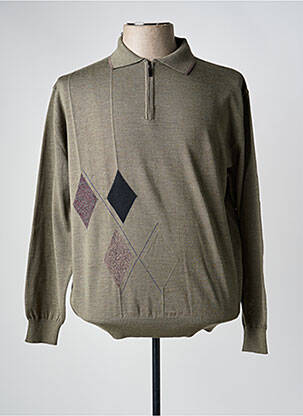Pull manches longues manches longues vert BERAC homme