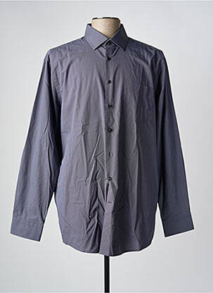 Chemise manches longues gris SEIDEN STICKER homme