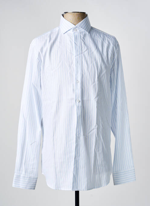 Chemise manches longues imprimé fantaisie bleu SEIDEN STICKER homme