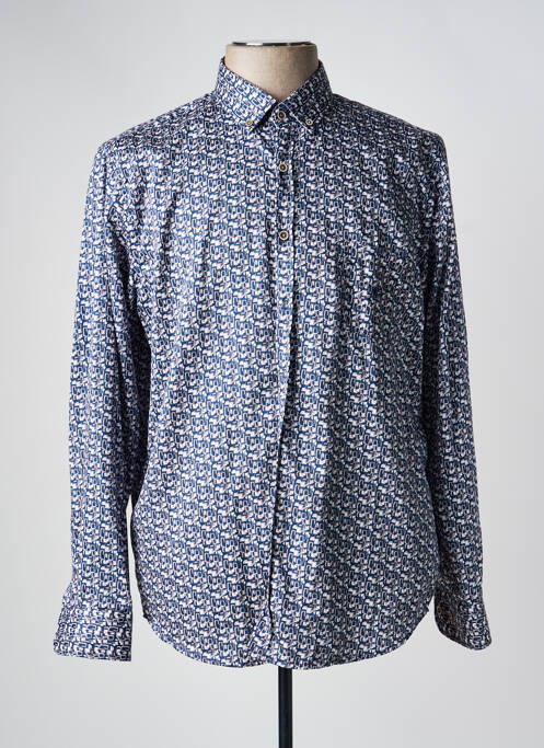 Chemise manches longues bleu DARIO BELTRAN homme