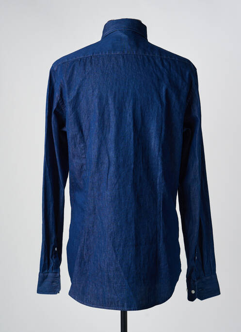 Chemise manches longues bleu SEIDEN STICKER homme