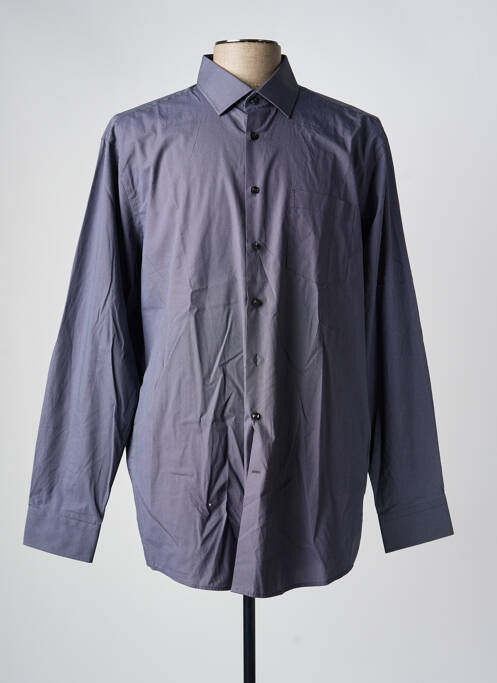 Chemise manches longues gris SEIDEN STICKER homme