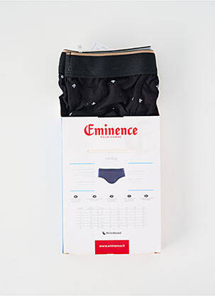 Slip imprimé fantaisie noir EMINENCE homme