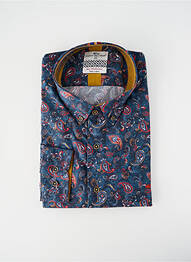 Chemise manches longues imprimé fantaisie bleu DARIO BELTRAN homme