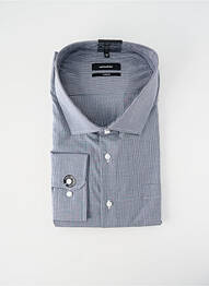 Chemise manches longues coupe droite noir SEIDEN STICKER homme