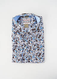 Chemise manches longues coupe droite bleu DARIO BELTRAN homme