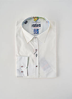 Chemise manches longues coupe droite blanc DARIO BELTRAN homme