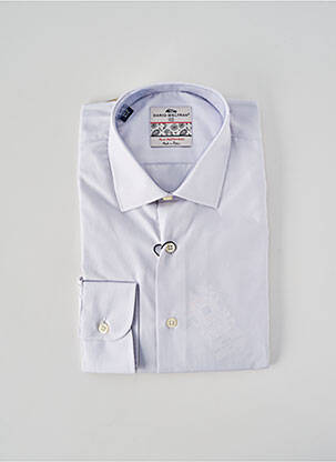 Chemise manches longues coupe droite gris DARIO BELTRAN homme