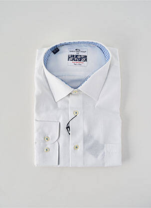 Chemise manches longues coupe droite blanc DARIO BELTRAN homme