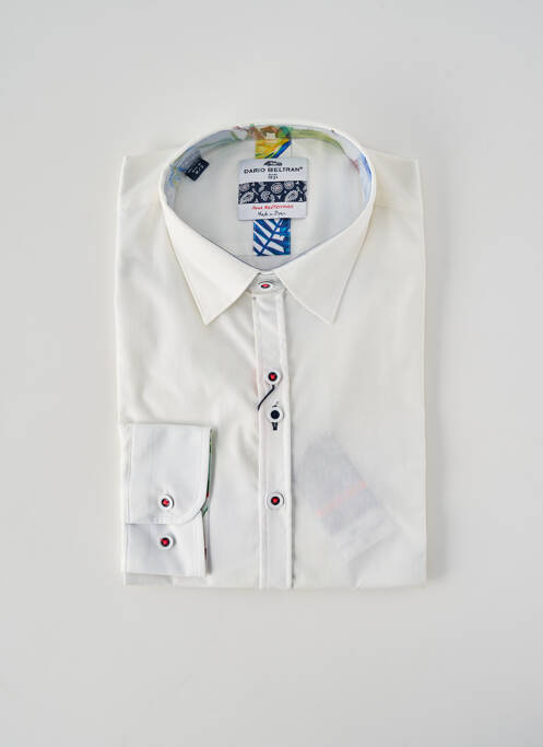 Chemise manches longues blanc DARIO BELTRAN homme