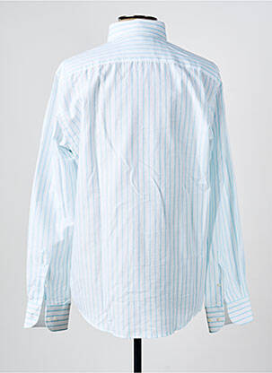 Chemise manches longues coupe droite bleu CARLOS CORDOBA homme