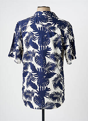 Chemise manches courtes col tailleur bleu ONLY & SONS homme