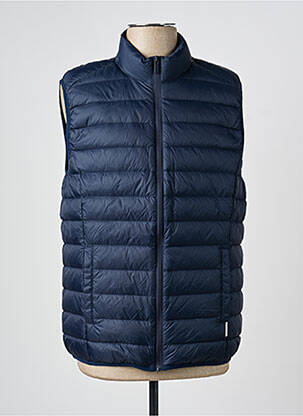 Doudoune poches sans capuche bleu ONLY & SONS homme