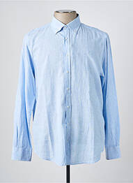 Chemise manches longues coupe cintrée bleu CARLOS CORDOBA homme