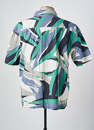 Chemise manches courtes col tailleur vert KAPORAL homme