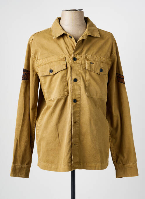 Chemise manches longues coupe cintrée vert KAPORAL homme