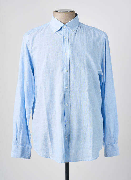 Chemise manches longues imprimé rayures bleu CARLOS CORDOBA homme