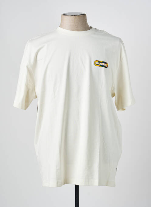 T-shirt stretch manches courtes beige ONLY & SONS homme