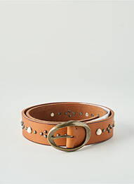 Ceinture effet matière satinée marron PEPE JEANS femme