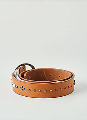 Ceinture effet matière satinée marron PEPE JEANS femme